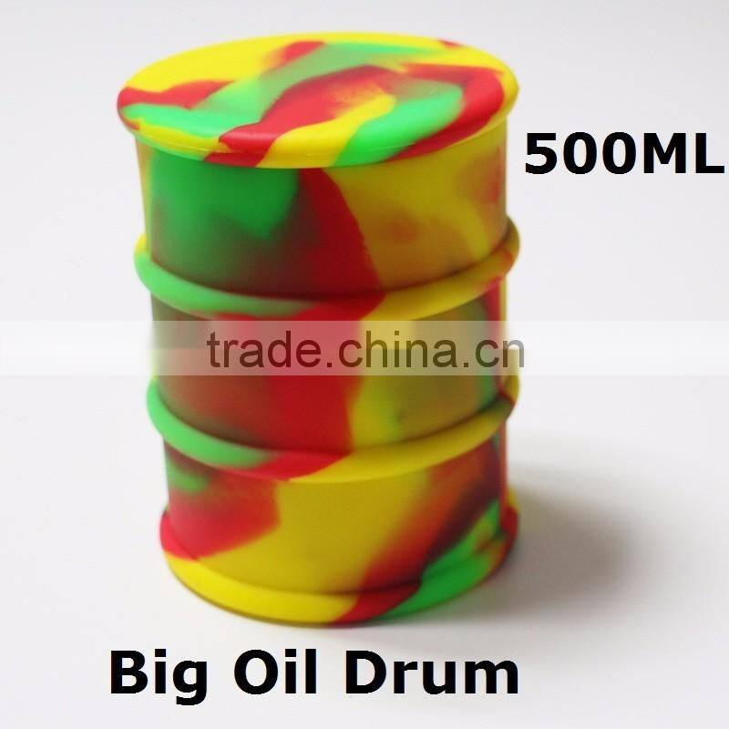 FDA approved 500ml custom large silicone containers nonstick barrel