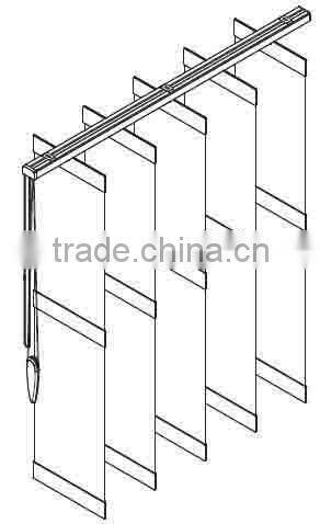 modern style of curved vertical blinds and shades wholesale from China