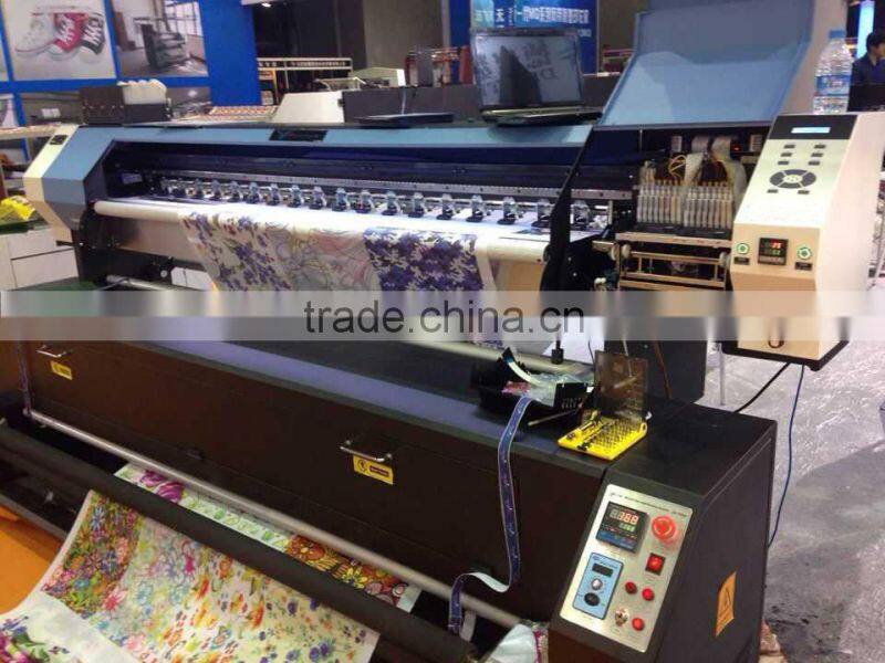 roll to roll cloth printing machine with two dx5 print head, cloth printing machine