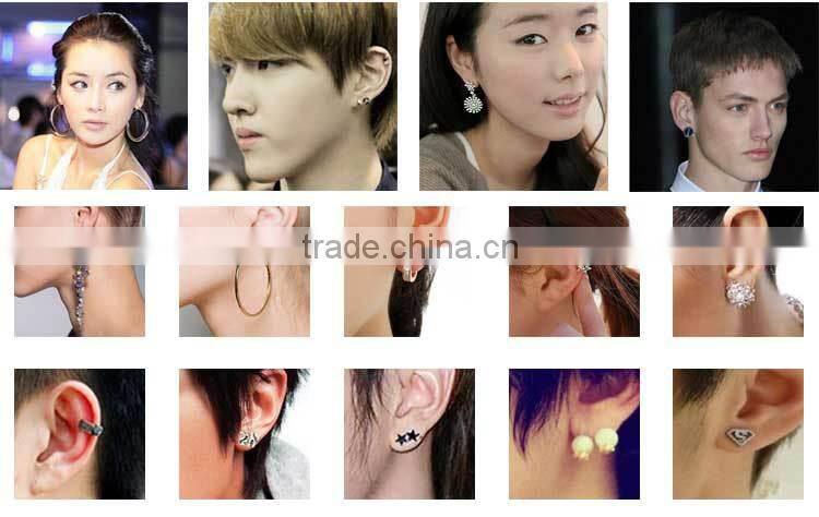 ZS20326 cheap cute stud earrings stainless steel flutter lovely elf earrings