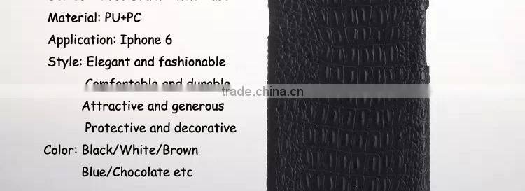 China's Alibaba Crocodile Pattern PC Case For iPhone 6 Cases 2015 New Arrival Fitness Case For iPhone 6 For i Phone6 Original