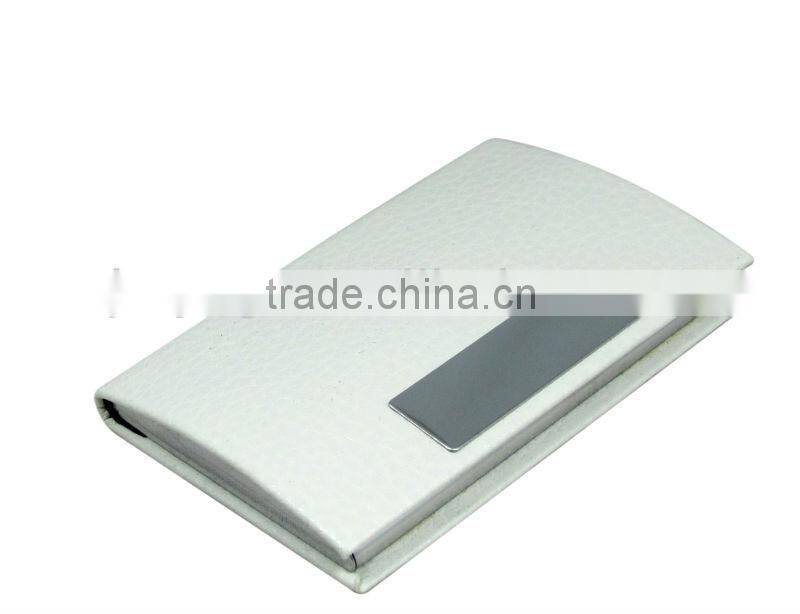 Fashionable leather business card holder