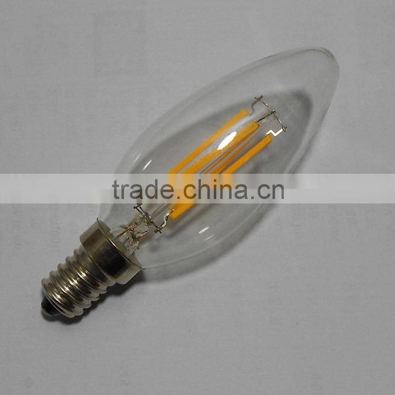 New wholesale products e14 filament bulb light 4w led candle bulb e14