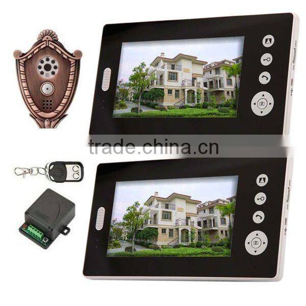 7" wireless color video door phone system