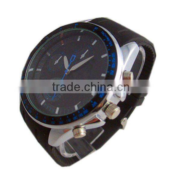 durable men silicone led quartz watch