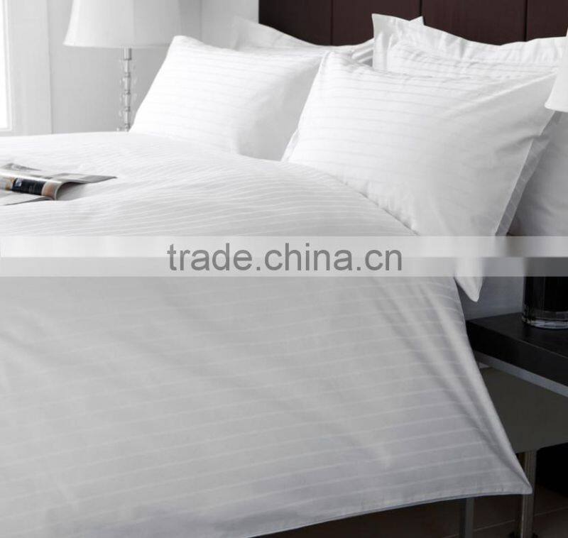 100% Cotton Stripe White Pillowcase Pillow Sheets For Hospital