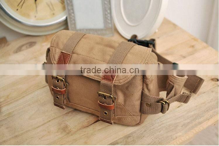2016 Alibaba express china canvas waist bag wear canvas waist fashionable waist bag