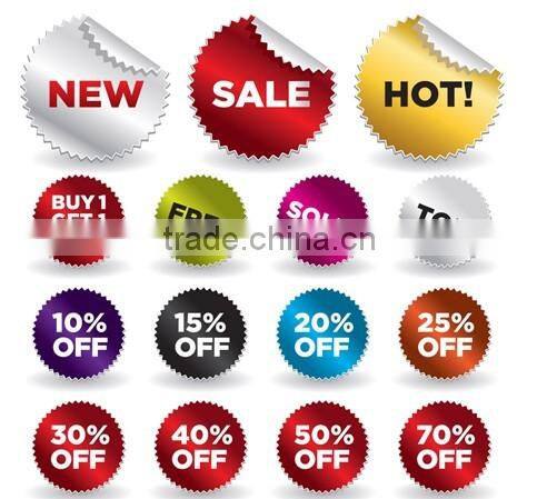 Printing OEM High Quality skin care decoration coated stickers