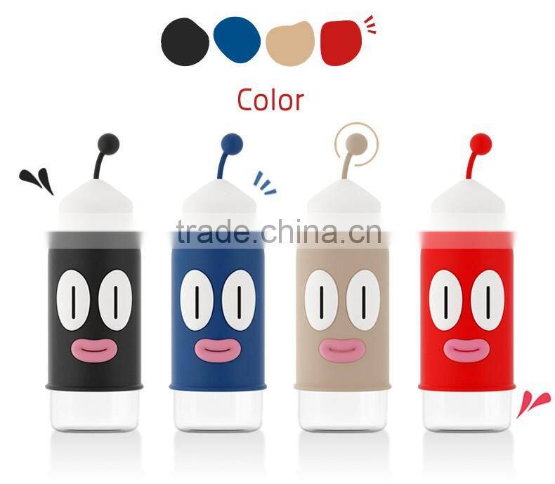 Guangzhou Factory High Quality Cute Glass drink Water Bottle