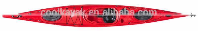 5.0m white water single sit in plastic sea kayak wholesale made in China