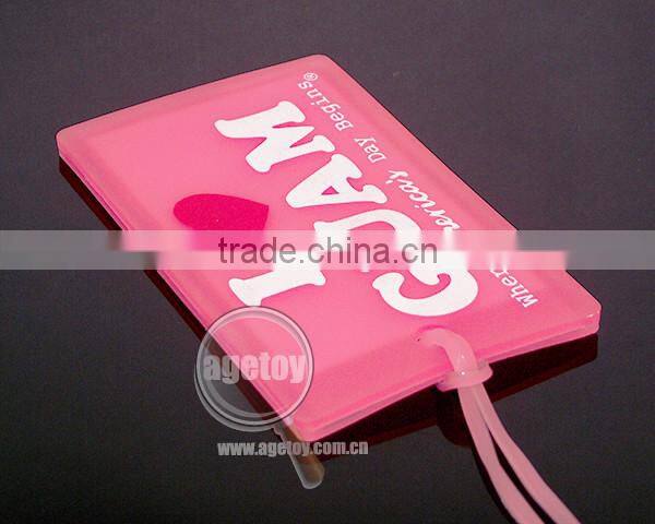 Rubber PVC Plastic Luggage Tags