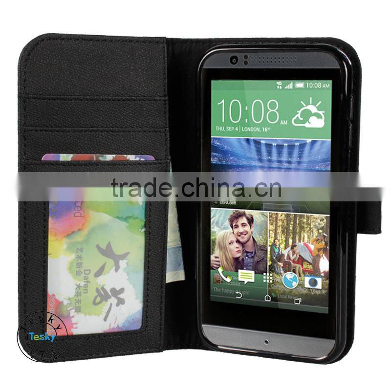 premium cell phone accessories wallet case for HTC Desire 510