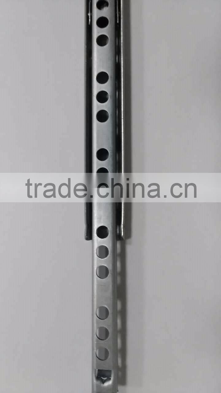 Cheap 17mm series 2 sides pull out 2 fold telescopic chanel mini drawer slide