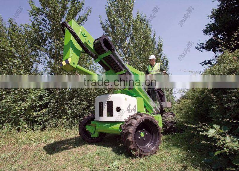 single person hydraulic boom lift telescopic lift for aerial work