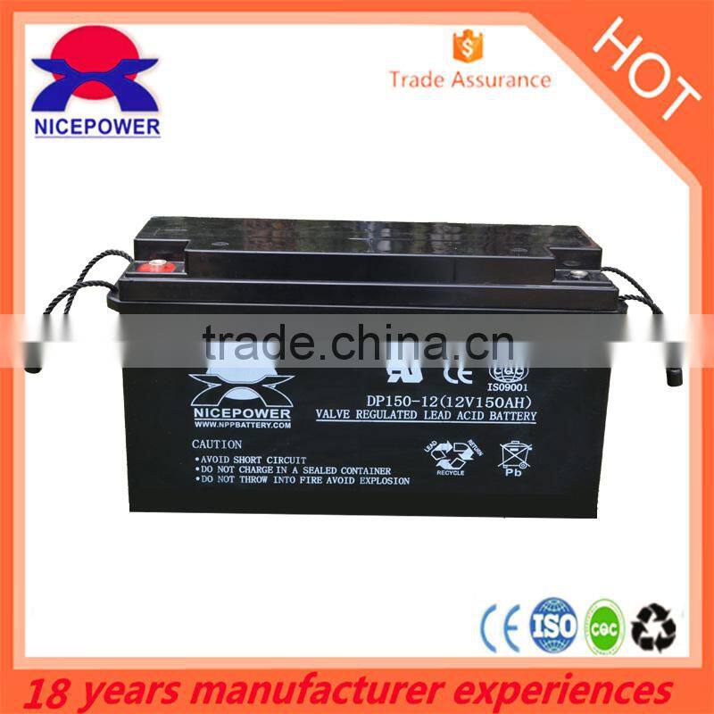 2016 Canton fair gel battery 12v 150ah