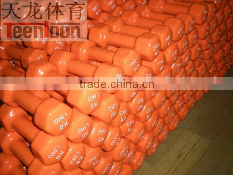 vinyl dipping hex dumbbell