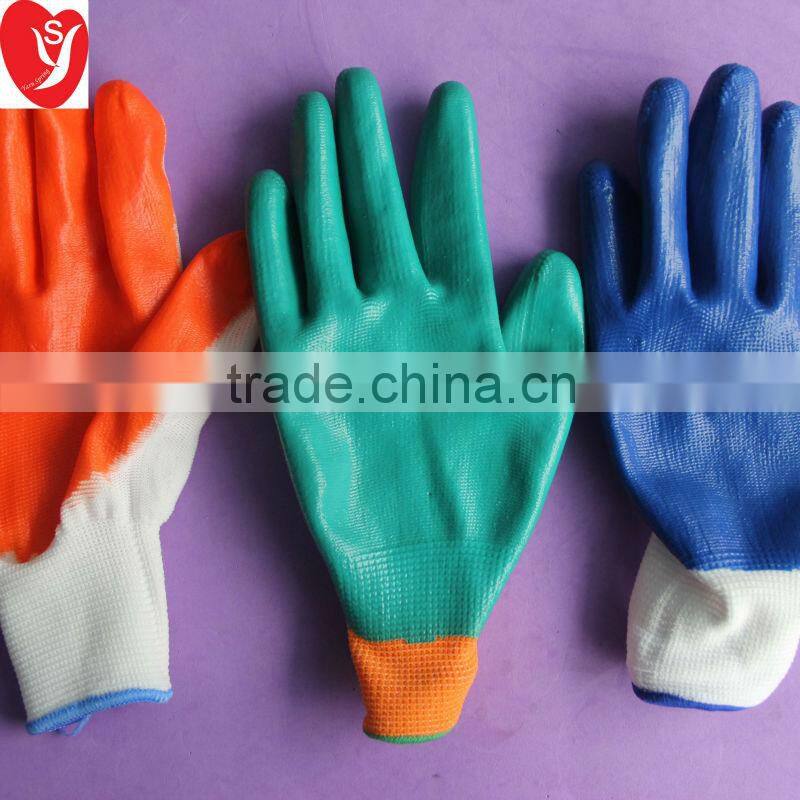 Cheap price disposable nitrile glove/nitrile coated glove