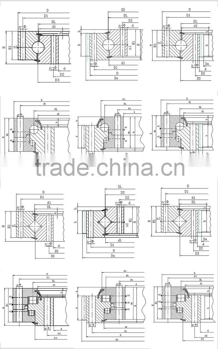 manned lift use slewing bearing