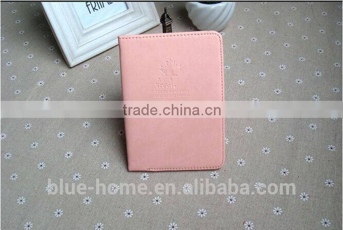 Charming fancy passport purse case Cute short multi pattern trip passport document holder with clear plastic inner