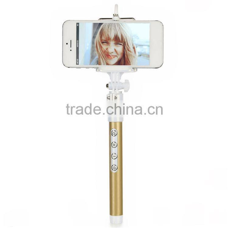 Wireless Bluetooth Mobile Phone Camera Monopod Bluetooth Remote Control Self-timer Shutter & Clip for Iphone Sumsung phone