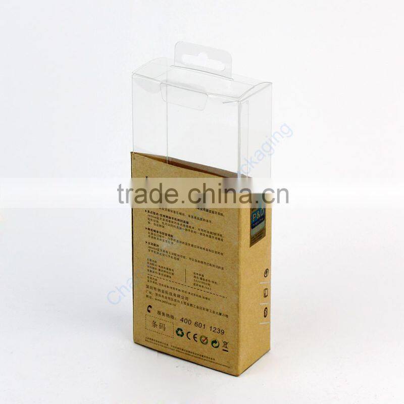 Fashionable Transparent Plastic Box for Earphone Packaging