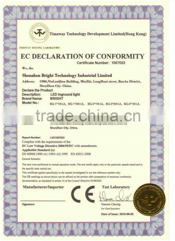 1W Round LED Inground Lamp, 1W LED Underground Lamp, LED Ground Lamp 1 led