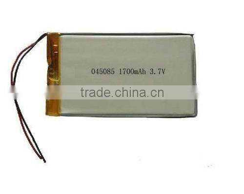 045085 Lithium polymer battery 3.7v 1700mah