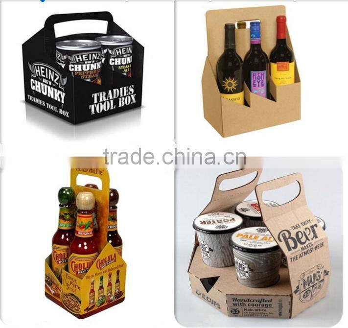 Wholesale custom printing six pack corrugated beer box