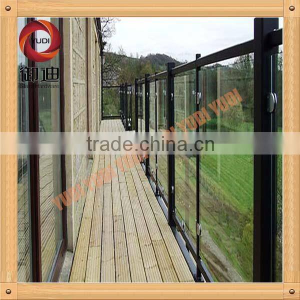 indoor house uesd modern staircase glass railing