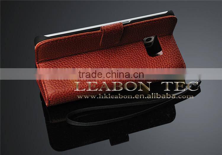 For s6 edge leather case, For Samsung Galaxy S6 edge cowhide genuine leather case, For Galaxy S6 leather Case