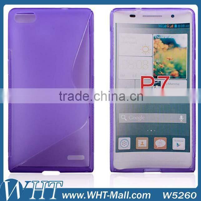 New Matte S Line TPU Soft Back Case for Huawei Ascend P7