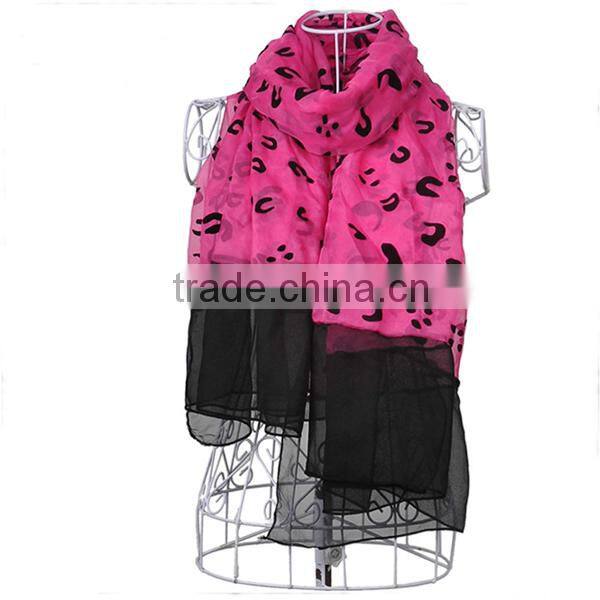 Lady chiffon scarves fabric 100% polyester fabric for scarves