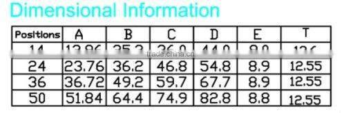 Centronic Champ DDK Male Plug PCB Straight DIP Type Header Connector