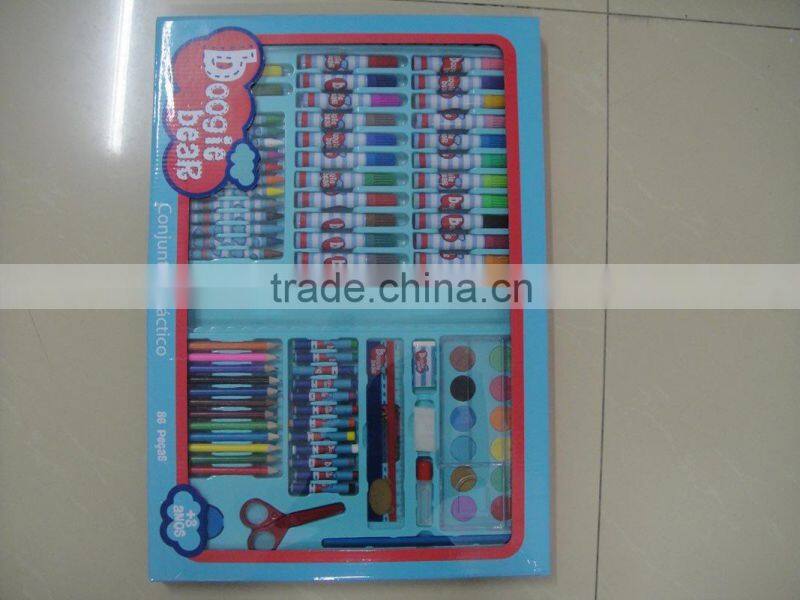 art set with 86pcs spare parts packed with lovely colour box