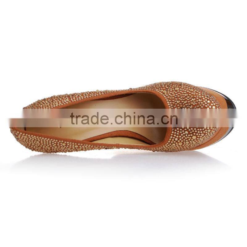 Large high heel women shoes with rivets platform