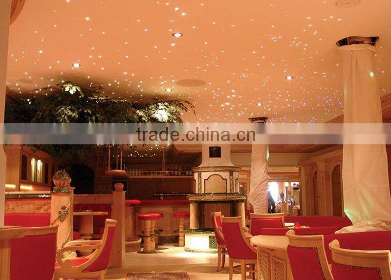 1.0mm PMMA single core lighting fiber optic cable end glow