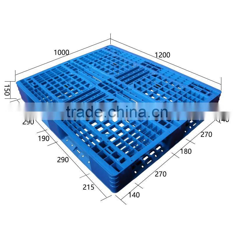 Innovative Euro Size Plastic Pallet with Steel Tube for Warehouse Storage