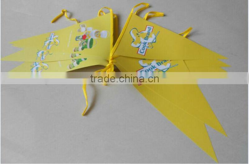 cheap custom paper flag string bunting flag banner