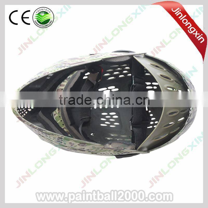 Headshield Camo Paintball Helmet / Mask Full head coverage and goggle protection