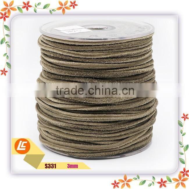 Free Sample!! 3mm Soft Cowhide Leather Rope in Bracelets and Necklaces Making
