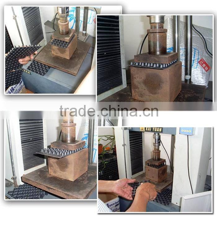 Foundation Slab Moisture Barrier HDPE Underground Basement waterproofing membrane building material for outer wall