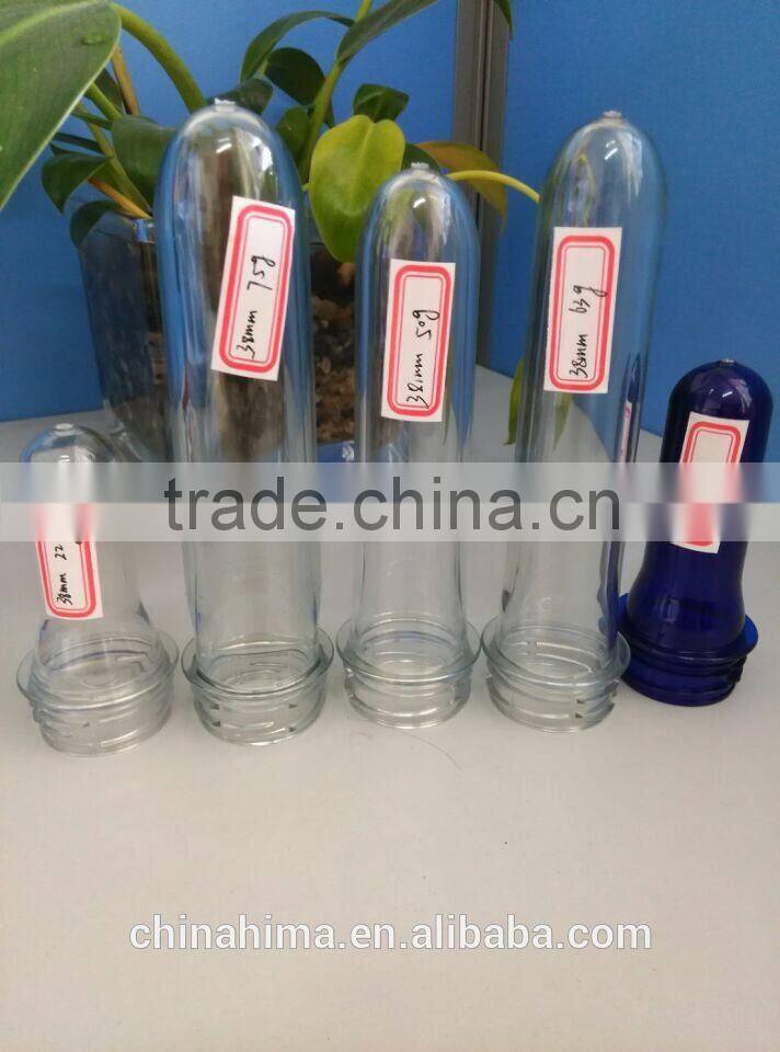 plastic bottle preform HX-3863 63G PET PREFORM