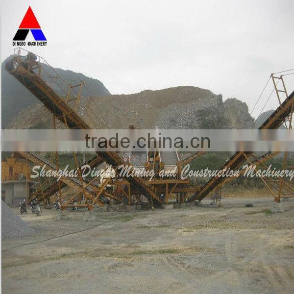 large river rock stones crusher