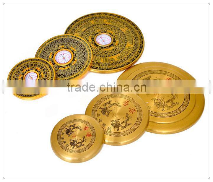 Bronze material round shape fengshui lou pan