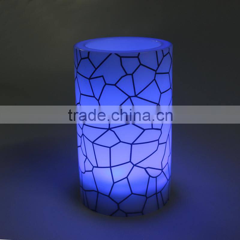 wholesale luxury turtle shell printing plastic multicolor candle led