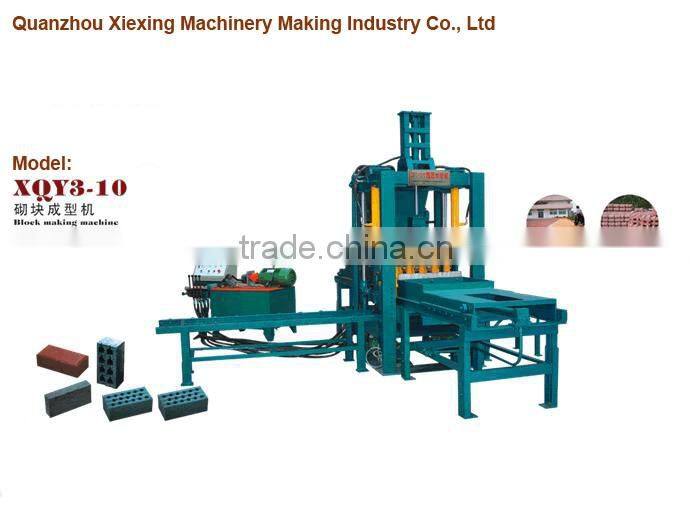 XQY3-10,QT3-15 hydraulic paver block making machine for sale