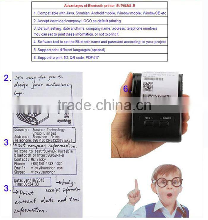 ESC/POS command 2-inch thermal bill printer