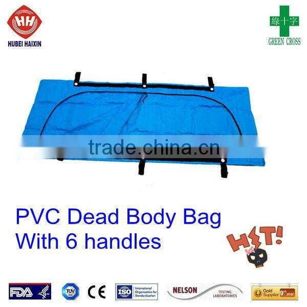 Heavy duty plastic body bag for dead bodies