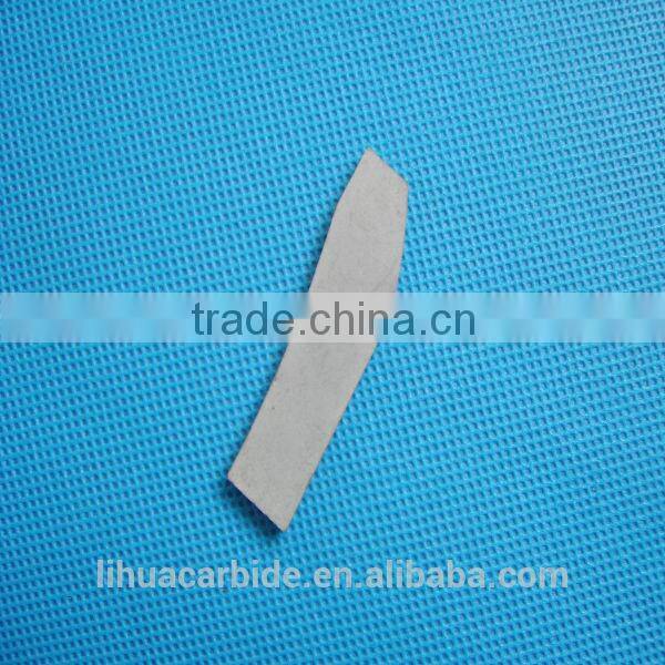 zhuzhou manufacture many different shapes of tungsten carbide brazed blades for woodworking cutting tools
