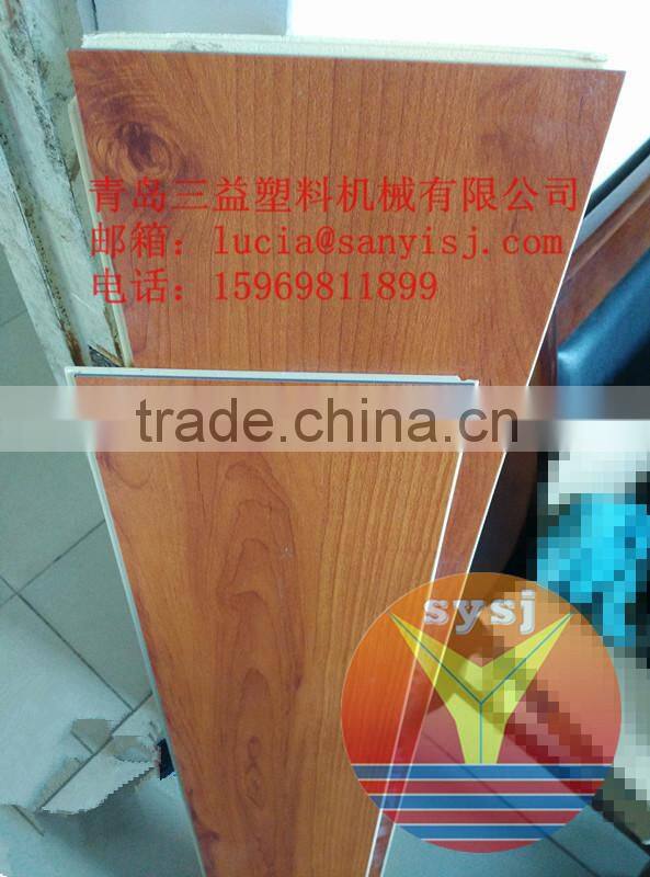 PVC Plastic floor panel making machine